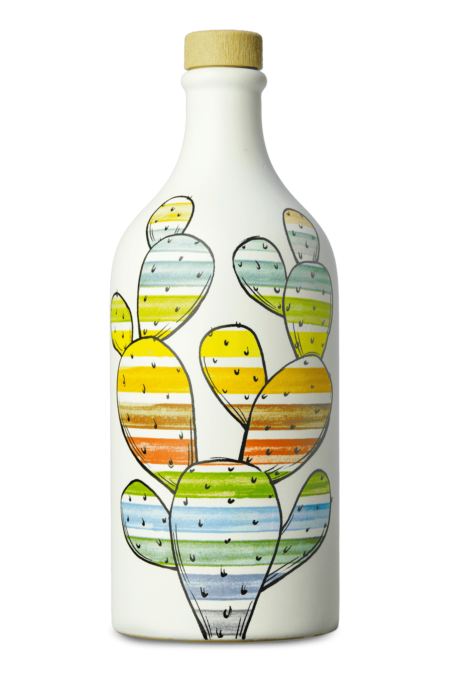 Italian extra virgin olive oil in a ceramic "Prickly Pear" bottle "Muraglia MEDIUM FRUITY" 500 ml (medium fruity)
