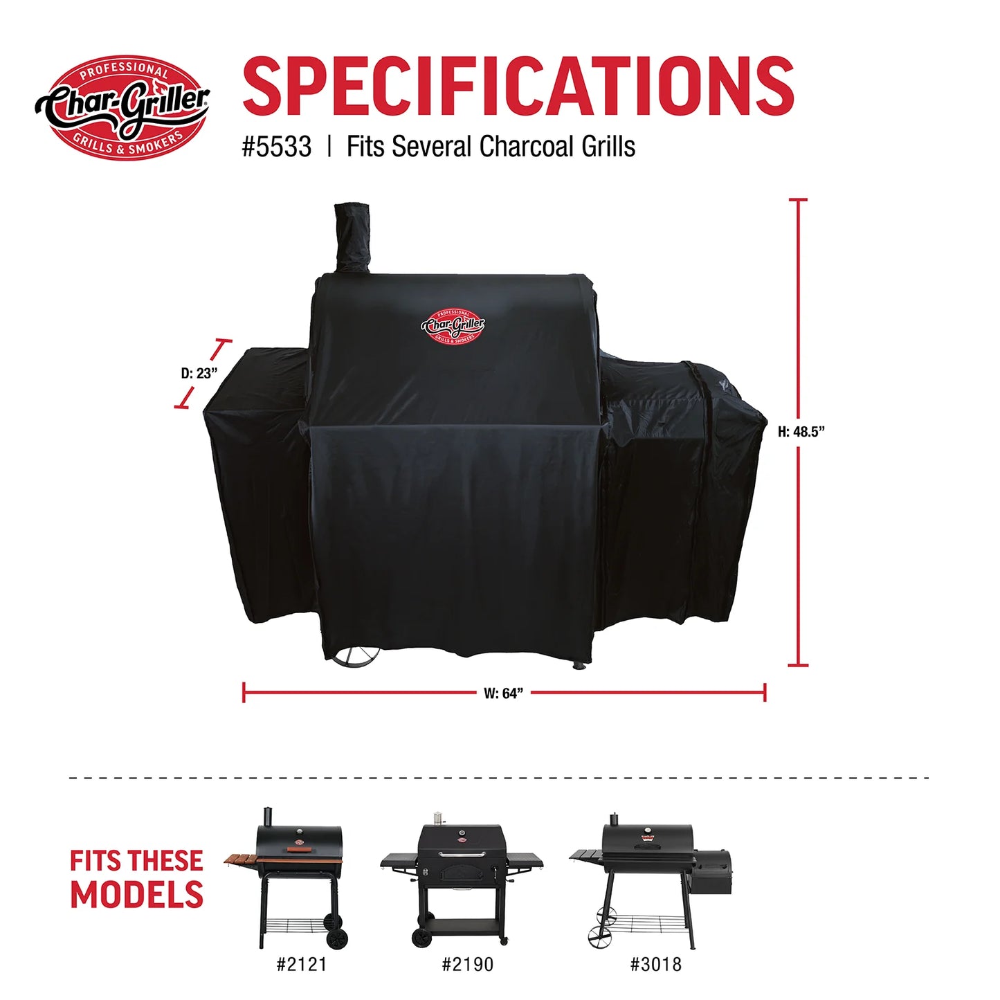 Char-Griller Universal grillöverdrag