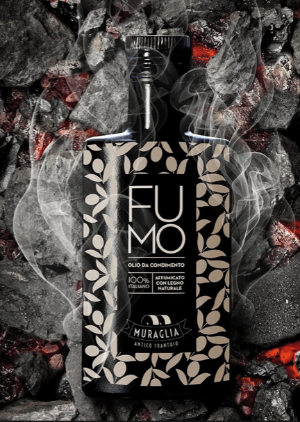 Italian extra virgin olive oil "Muraglia FUMO SMOKED" 250ml (cold smoked with natural beech wood)