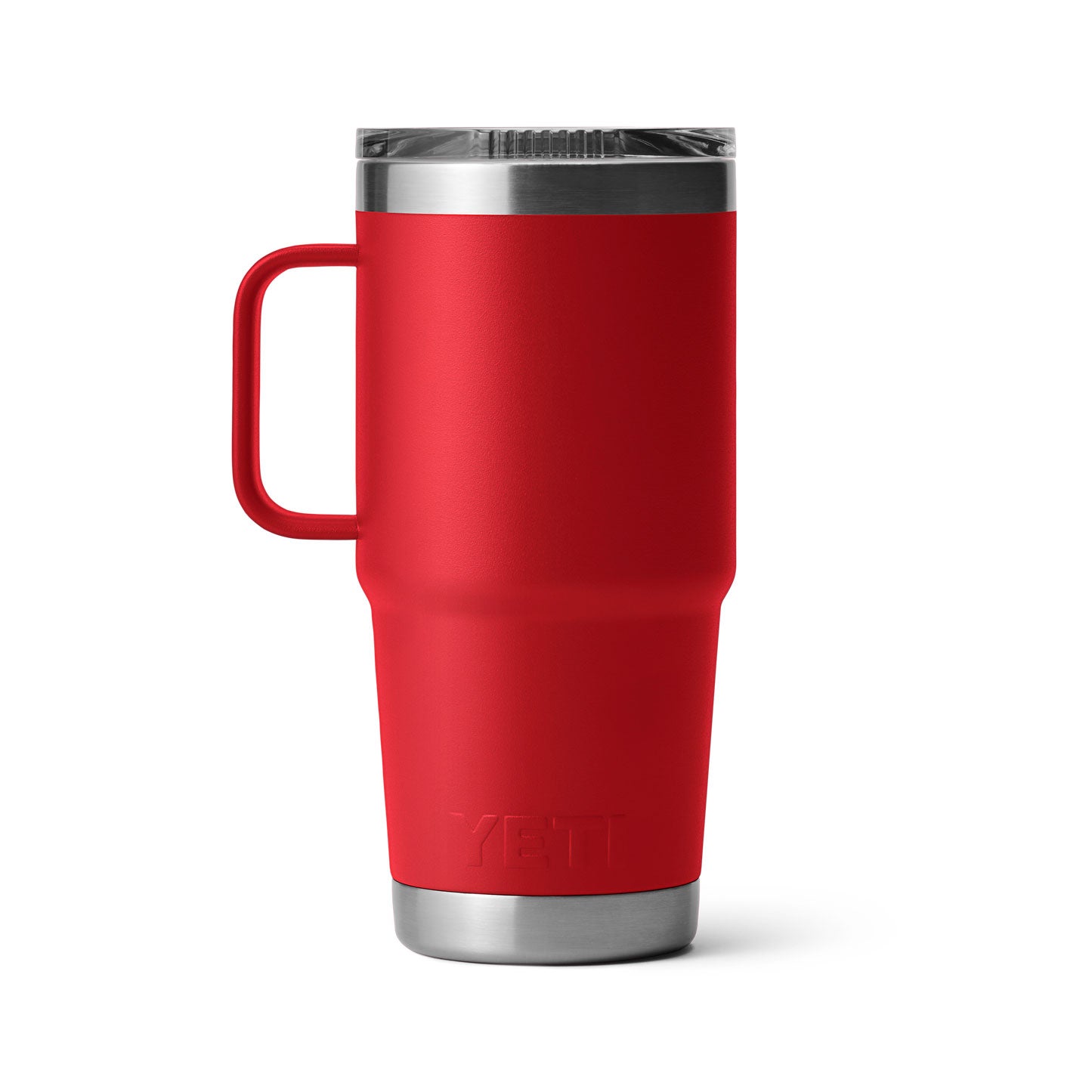 Yeti Rambler 591 ml termosmugg i rostfritt stål med dubbla väggar, vakuumisolering, handtag och Stronghold-lock för varm eller kall dryck.