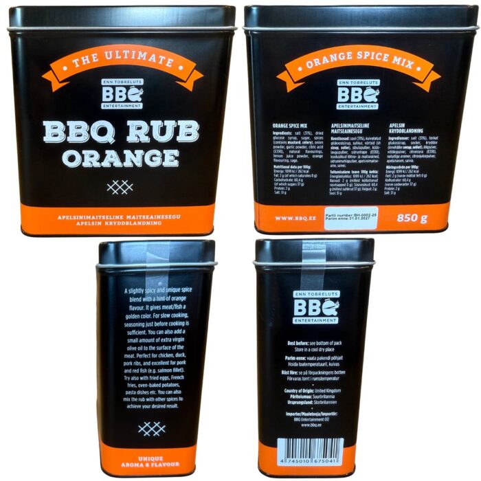 Enn Tobreluts kryddblandning BBQ RUB (apelsinsmak) 850g