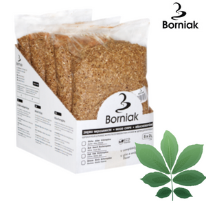 Borniak Smoker Hickory Wood Chips, liten förpackning 2l