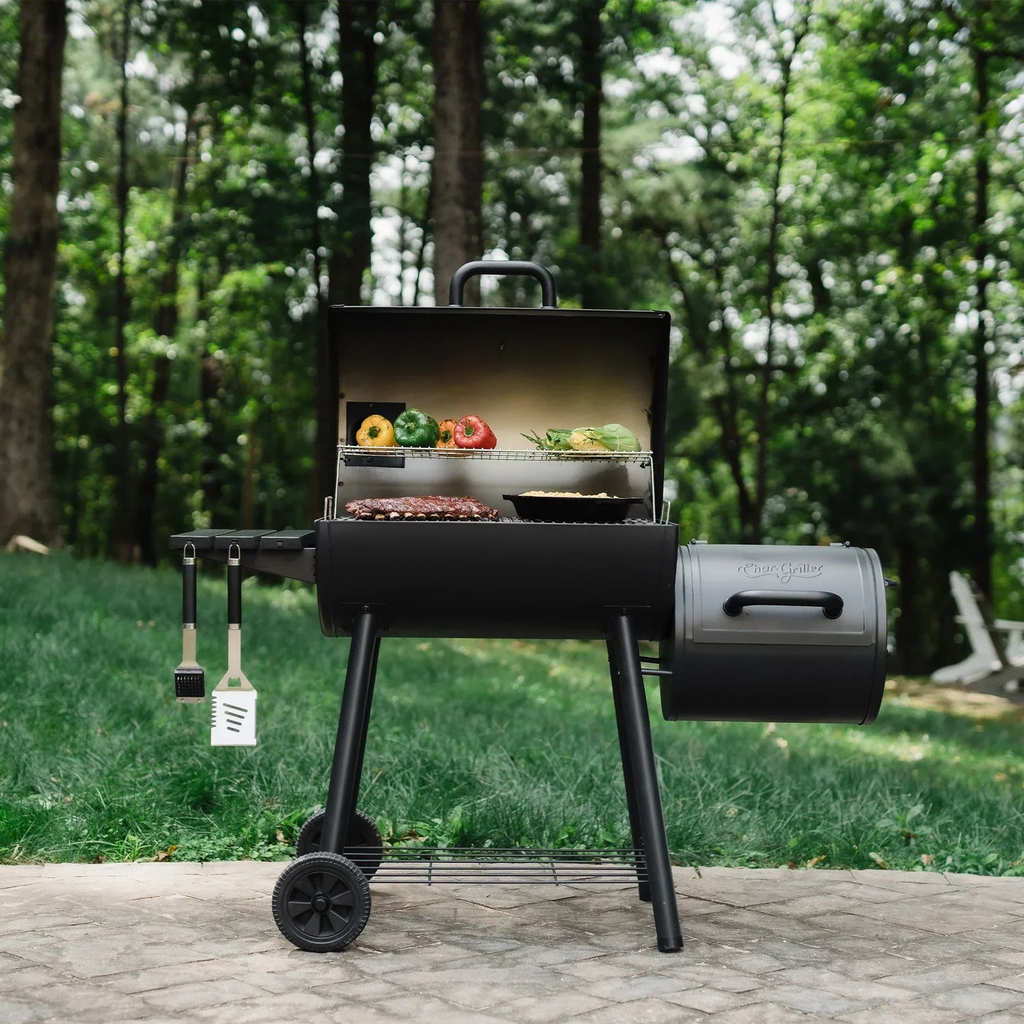 Smokin' Pro™ Tunngrill och Offset-rökugn