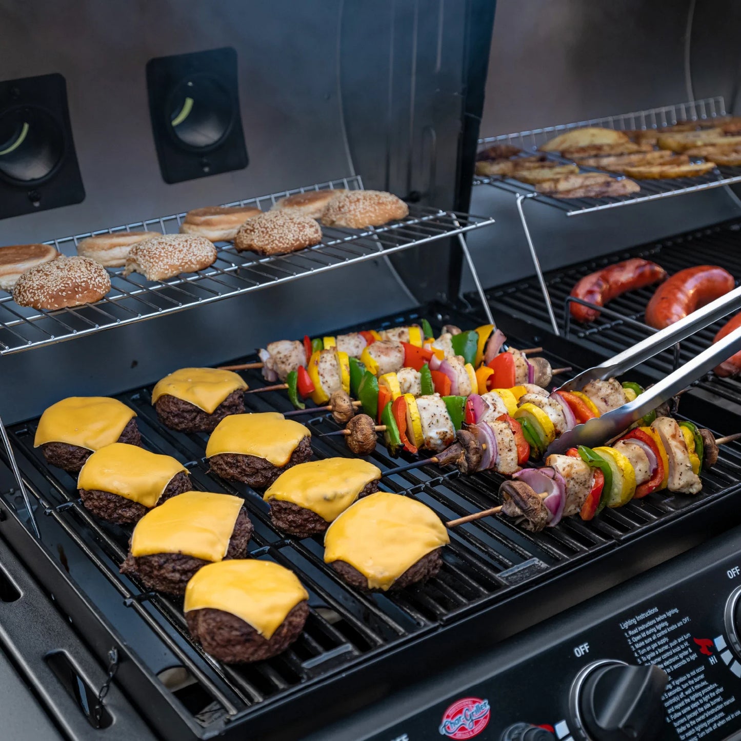 Double Play™ Gasol- och kolgrill