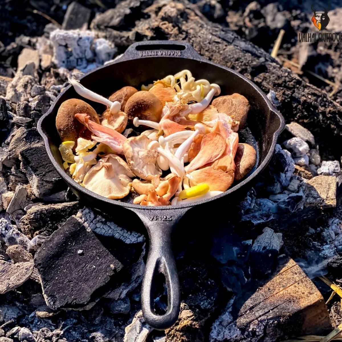 VALHAL Skillet Gjutjärn Stekpanna med Stål 25 cm