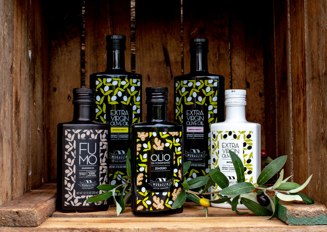 Italian extra virgin olive oil "Muraglia FUMO SMOKED" 250ml (cold smoked with natural beech wood)