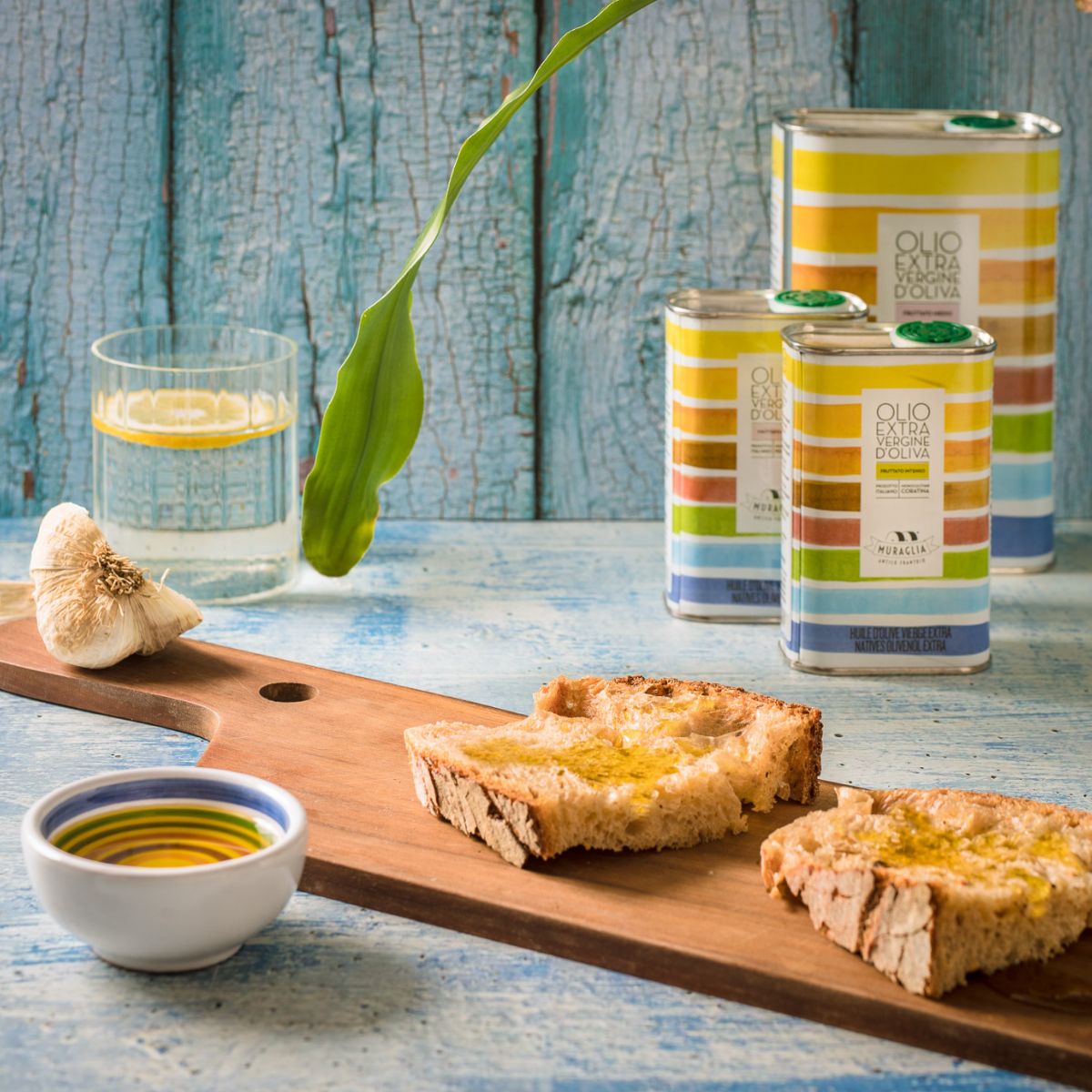 Italian extra virgin olive oil "Muraglia MEDIUM FRUITY" jar 1 L (medium fruity)