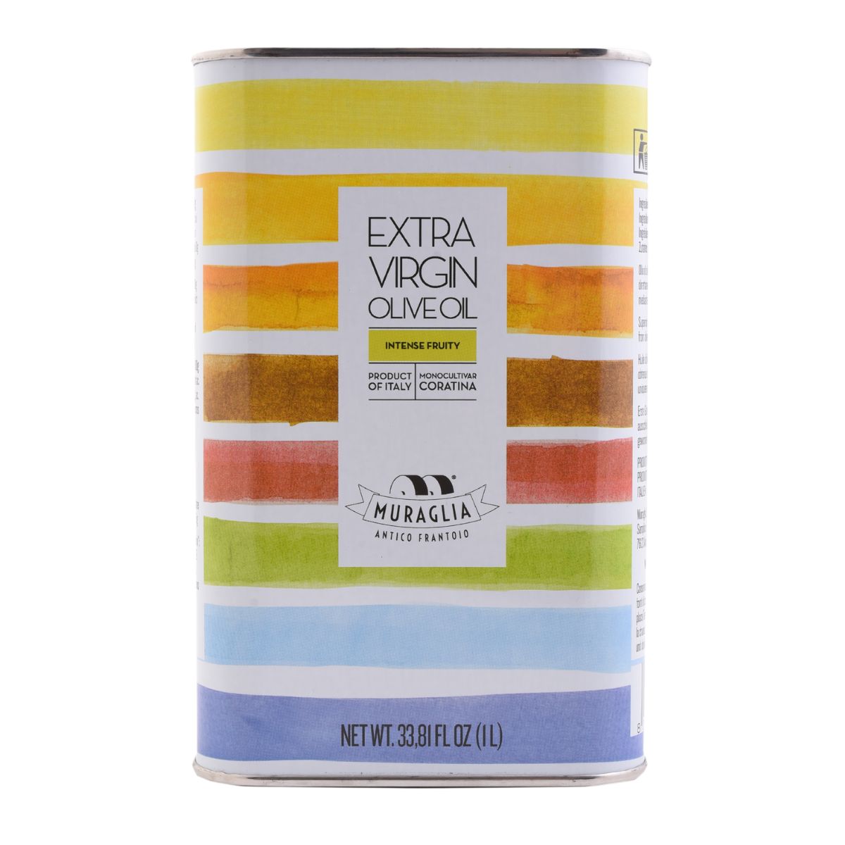 Italian extra virgin olive oil "Muraglia INTENSE FRUITY" jar 1 L (intensely fruity)