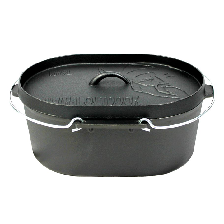 VALHAL gryta i gjutjärn oval 9 L