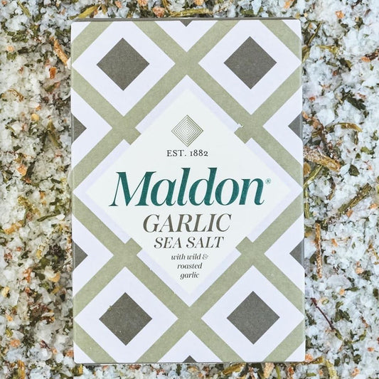 Maldon sea salt flakes WITH GARLIC (with wild garlic and roasted garlic) 100g