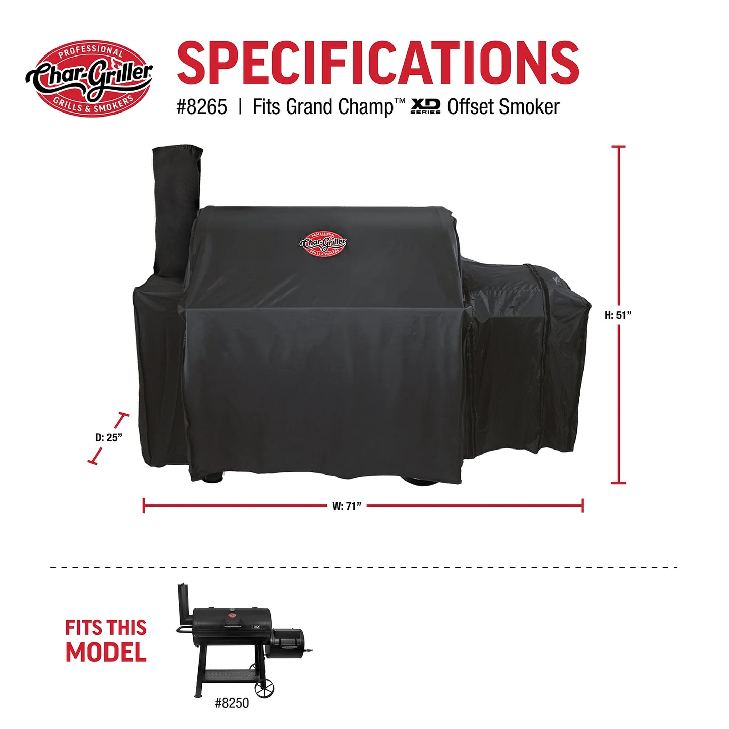 Grand Champ™ 8250 Grillöverdrag