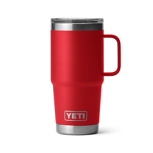 Yeti Rambler 591 ml termosmugg i rostfritt stål med dubbla väggar, vakuumisolering, handtag och Stronghold-lock för varm eller kall dryck.