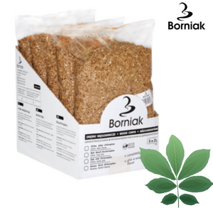 Borniak Smoker Hickory Wood Chips, Small Pack 2L