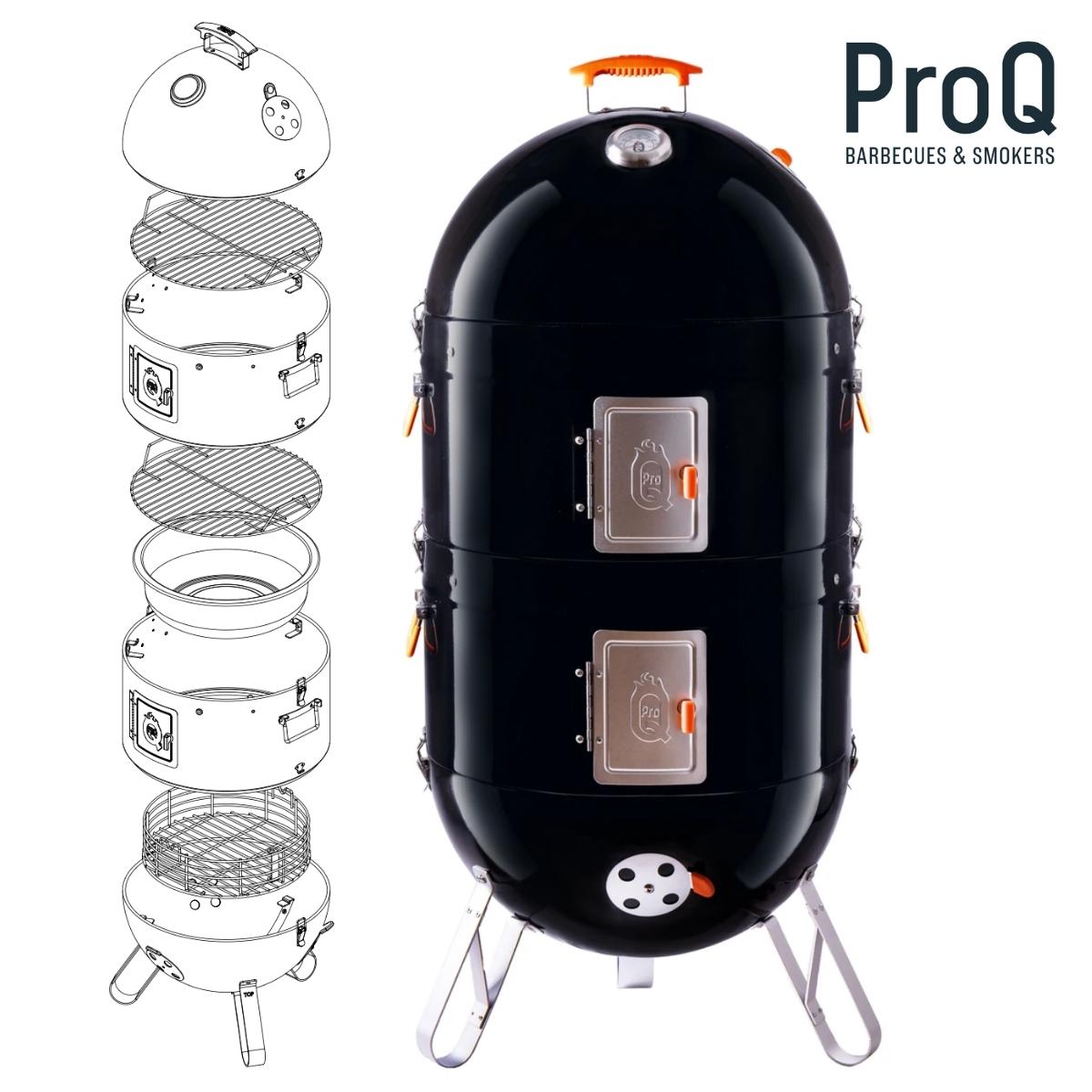 ProQ Excel fat rökare/bbq/grillugn (50 cm) version 4.0