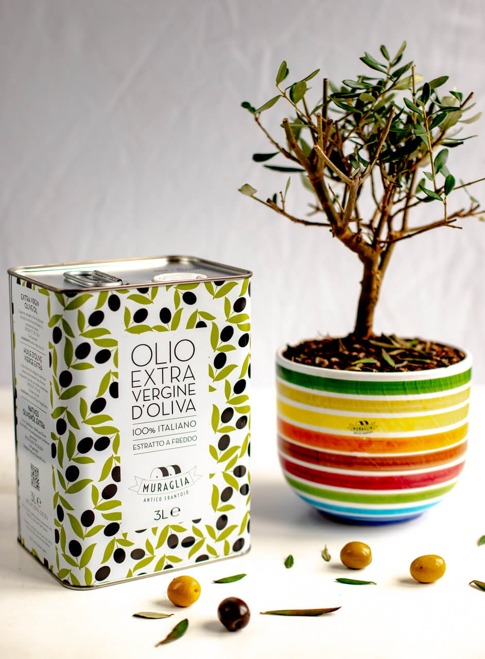 Italiensk extra virgin olivolja "Muraglia Intense Fruity" bag-in-box 3 L (intensivt fruktig)