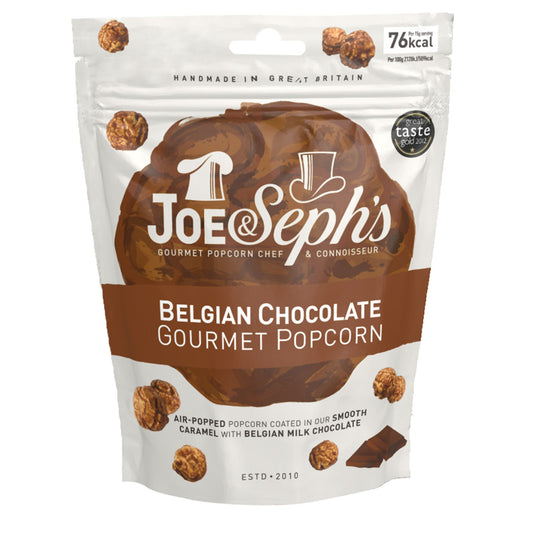 Joe&Sephs BELGISK CHOKLAD popcorn snacks 60g