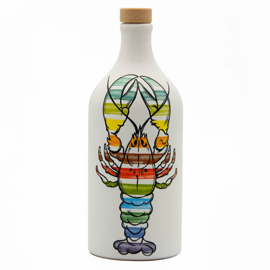Italiensk extra virgin olivolja i en keramisk "hummer"-flaska "Muraglia MEDIUM FRUITY" 500 ml (medium fruktig)
