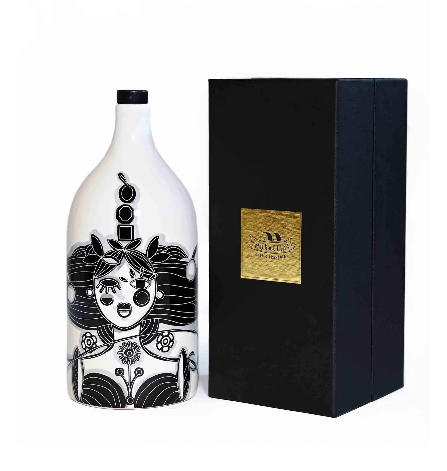 Italiensk extra virgin olivolja "Muraglia Gaballo Moth Magnum" flaska i presentförpackning "Medium Fruity" 1500 ml (medium fruktig)