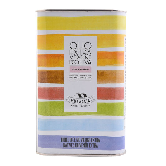 Italiensk extra virgin olivolja "Muraglia Medium Fruity" burk 1 L (medium fruktig)