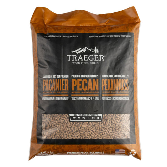 TRAEGER PECAN träpellets för rökare 9 kg