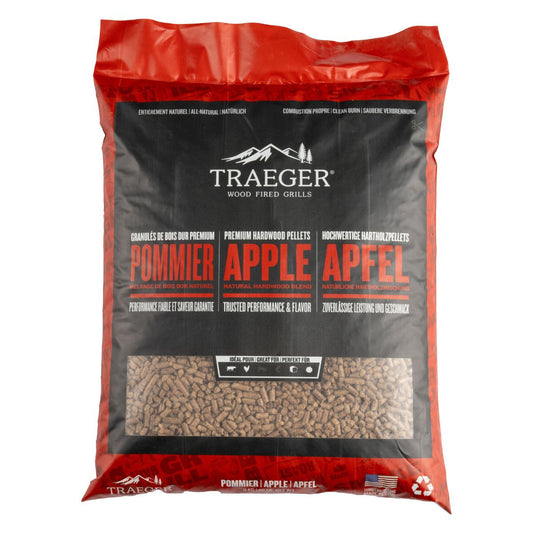 TRAEGER APPLE träpellets för rökare 9 kg