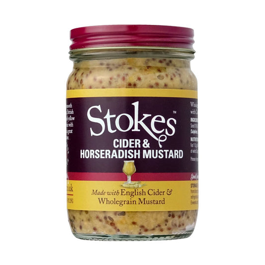 Stokes Cider & Pepparrot Fullkornssenap 185g