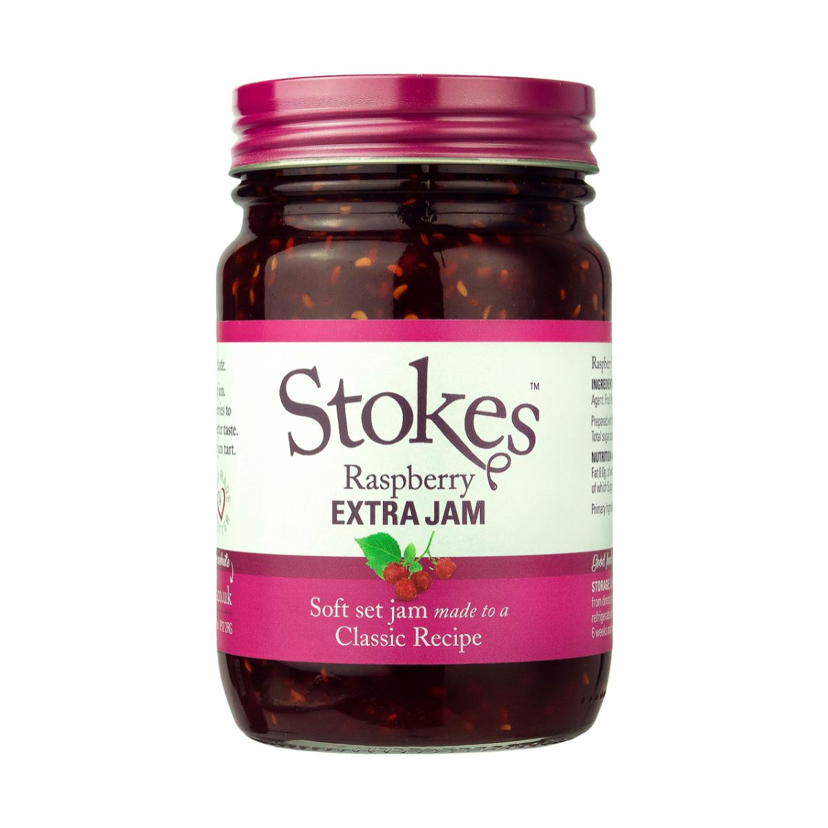 Strokes Raspberry Extra Jam 340g