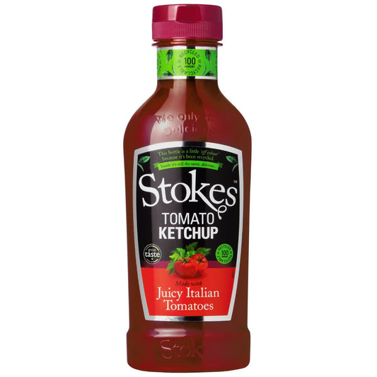 Stokes REAL TOMAT KETCHUP (pressbar flaska) 485g