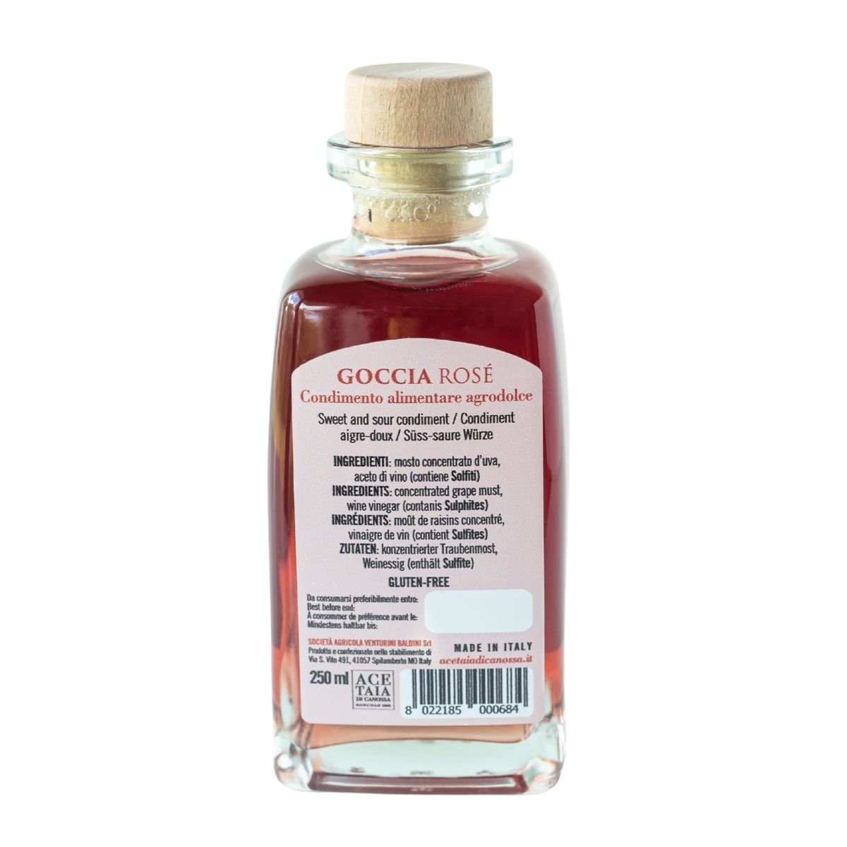 Venturini Baldini Goccia ROSE 5+ år lagrad balsamvinäger 250ml