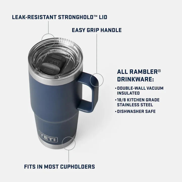 Yeti Rambler 20 Oz /  591 ml Travel Mug Orange